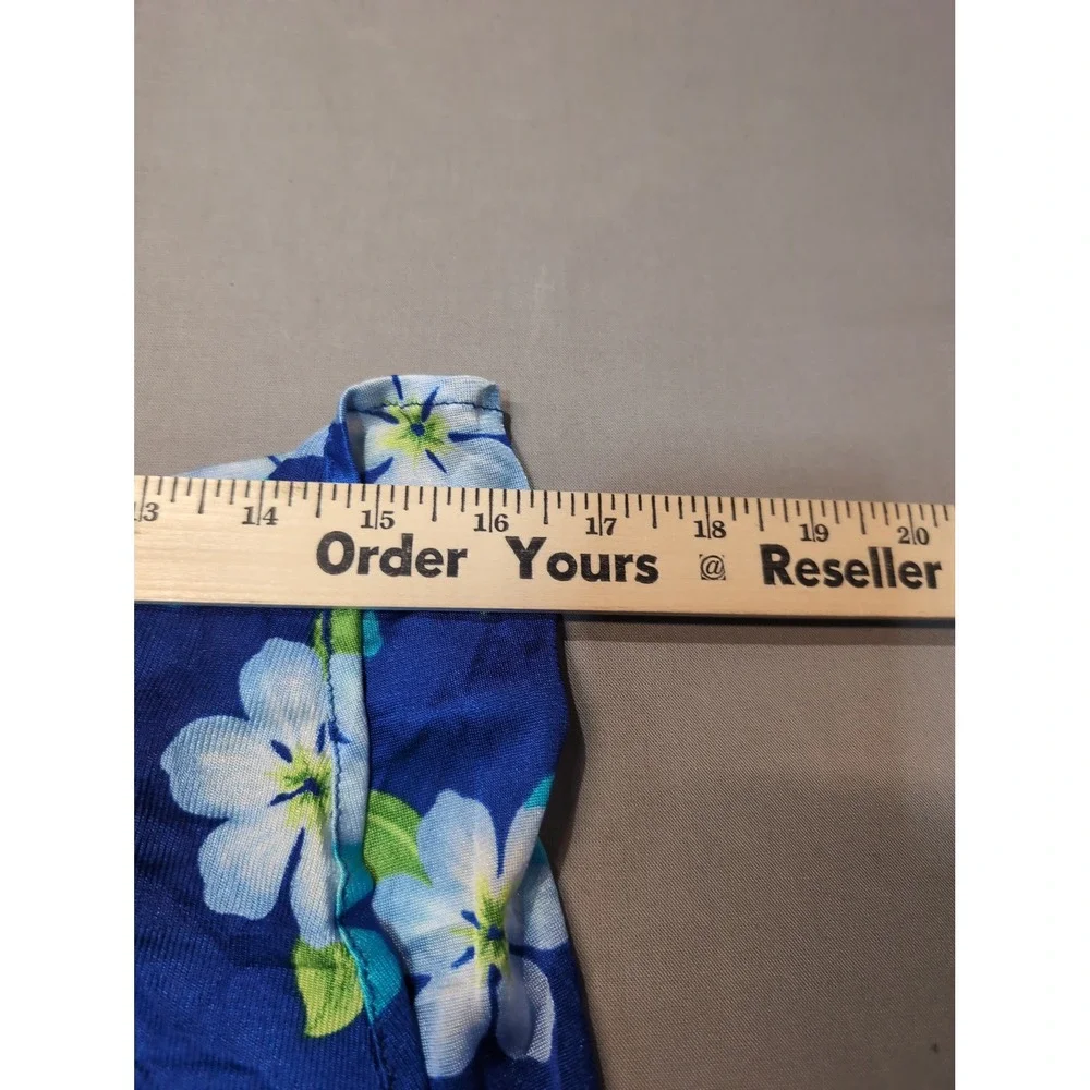 Cole of California Floral Print Lounge‎ Pants Blue Women's Size S
